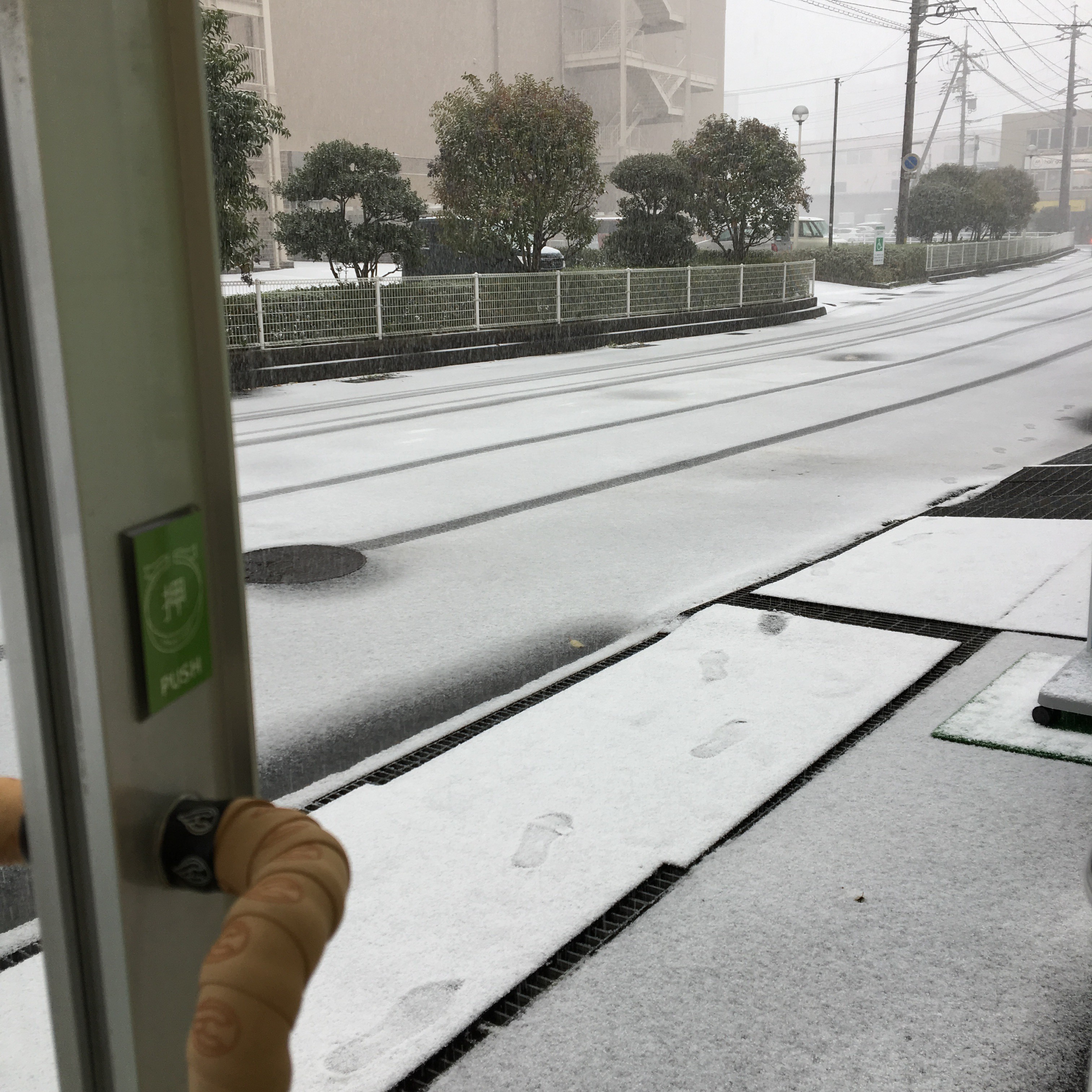 松江の雪